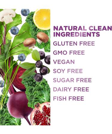 Super Green Smoothie Mix with Spirulina, Wheat Grass, Chlorella, Beets - Vegan Berry Flavor (30 Servings) - Buy Online on GoSupps.com