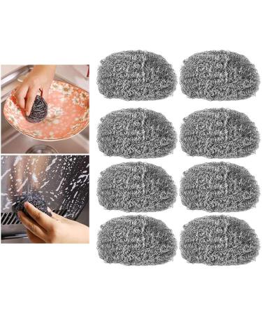 20Pcs Stainless Steel Scourer Scrubber Metal Scouring Pads KitcheCleaning Tool TS183 for Kitchens Bathroom and More Kitchenware - Buy Online on GoSupps.com