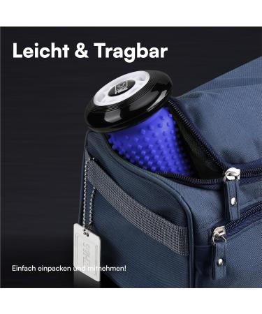 H&S Foot Massage Hedgehog Ball - Silicone Fascia Roll & Foot Roller for Stress Relief Relaxation & Massage - Blue - Buy Online on GoSupps.com