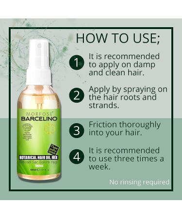 Morfose Barcelino Hair Oil - 12-Oil Blend for Dry, Damaged Hair Growth - Anti-Frizz Formula for Thick, Long, Healthy Hair - Curly Hair Repair - Non-Greasy Unisex Formula - Buy Online on GoSupps.com
