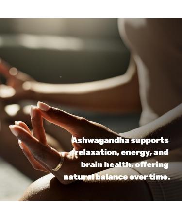 KSM 66 Ashwagandha 1,200mg with Black Pepper 120 Veggie Capsules Extra Strength Root Extract High Absorption Adaptogenic Supplements for Relaxation Energy & Brain Health Non-GMO - Buy Online on GoSupps.com