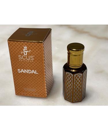 Sandal Fragrance for Men & Women Woody Earthy Concentrated Perfume oil Long Lasting Fragrance Non-Alcoholic (Parfum 12ml with Velvet Pouch) - Buy Online on GoSupps.com