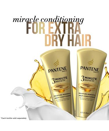 Pantene Pro-V 3 Minute Miracle Daily Conditioner 8 fl oz - Nourish & Repair Hair - Buy Online on GoSupps.com