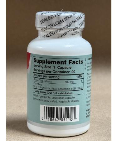 Karuna Green Tea 500mg | 90 Vegetarian Capsules - Buy Online on GoSupps.com