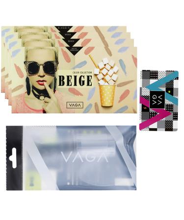 Vaga 4 Metal Plate Stamping Stencils - 86 Nail Design Templates with Lacquer & Scraper - Ultimate Nail Art & Manicure Set for International Shipping - Buy Online on GoSupps.com