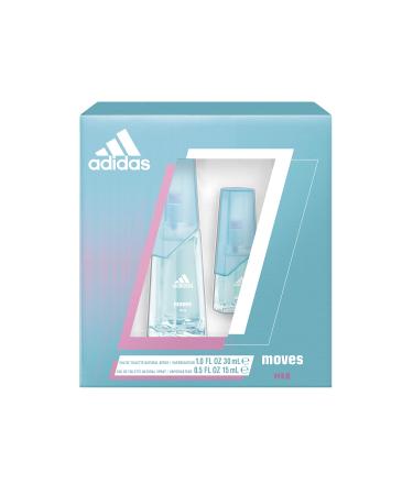 Adidas, Moves for Her, 2 Piece EDT Gift Set, Total Retail Value $39.00