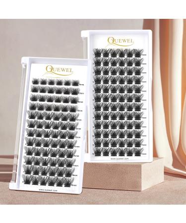 Buy Fluffy D Curl 12mm Individual Eyelashes - Natural Matte Mega D Eyelash Segments for DIY Extensions - Buy Online on GoSupps.com