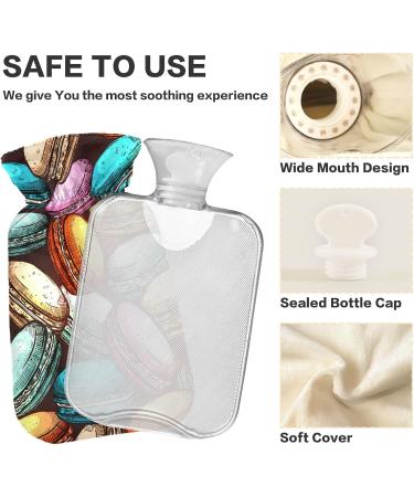 Shop Naanle Vintage Macarons Hot Water Bottle 1L - Transparent Bed & Foot Warmer for Pain Relief & Cold Therapy - International Shipping Available - Buy Online on GoSupps.com