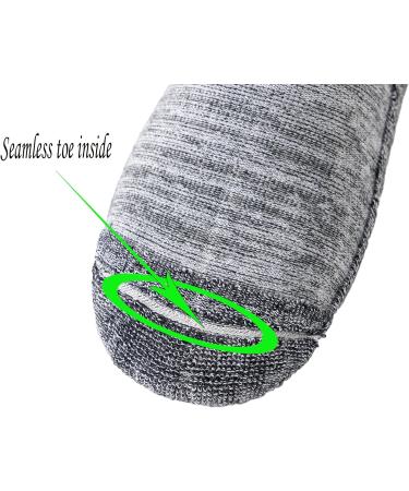 Yomandamor 5 Pairs Men's Bamboo Non-Slip Diabetic Low-Cut Socks (Size 10-13, Black) - Buy Online on GoSupps.com