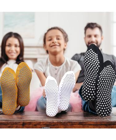 Wide Non-Skid Grip Socks for Lymphedema Swollen Feet - 3 Pairs (Apricot) - Buy Online on GoSupps.com