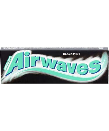 AIRWAVES Black Mint Menthol Sugar Free Chewing Gum 10 Pellets - Buy Online on GoSupps.com