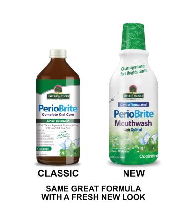 Natures Answer Perio Wash Alcohol-Free Mouthwash 480ml - Refreshing Coolmint for Healthy Gums | International Shipping Available - Buy Online on GoSupps.com