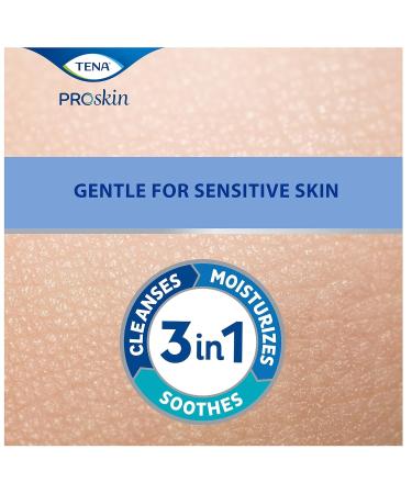TENA ProSkin Cleansing Cream - Rinse-Free Body Wash | Mild Scent 16.9 oz - Ideal for Sensitive Skin | International Shipping Available - Buy Online on GoSupps.com