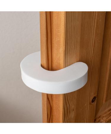 Door Stopper for Children & Pets - Foam Finger Pinch Protection (4 Pieces) | White Safe Door Locking Design for 10-50mm Thickness - Buy Online on GoSupps.com