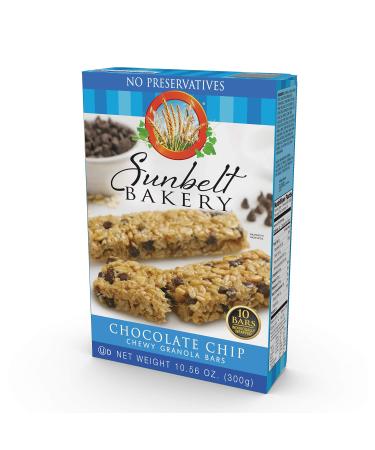 Sunbelt Bakery Chocolate Chip Chewy Granola Bars, 1.1 OZ, 120 Count (12 Boxes) 120 Count (Pack of 12)