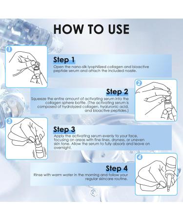 Noviqo Freeze Dried Collagen for Face Anti-Wrinkle Freeze-Dried Nano-Silk Collagen System Instant Face & Eye Lift Treatment Suitable for Skin Care - Buy Online on GoSupps.com