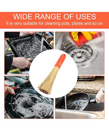 Pot Scraper Scrubber Dish | Scraper Wok Pot Scrubber Brushes | Frying Pan Scraper Dish Frying Pan Brushes for Platecast Steel Pots and Pans Dtt - Buy Online on GoSupps.com