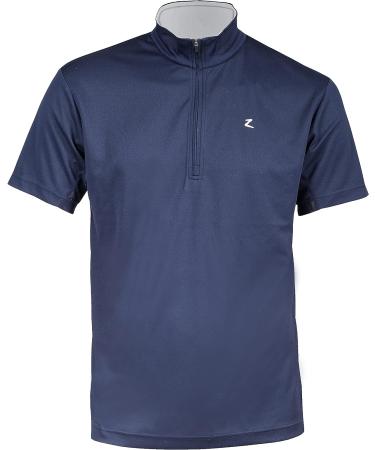 Horze Dorian Men's Technical Sun Shirt - Short Sleeve Medium, Peacoat Dark Blue/White - Buy Online on GoSupps.com