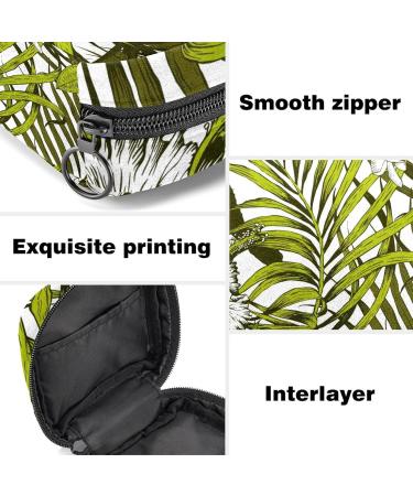  Portable Tropical Flowers Sanitary Napkin Storage Bag | Plumeria & Hibiscus Pattern Menstrual Cup Pocket for Teens & Women  - Buy Online on GoSupps.com