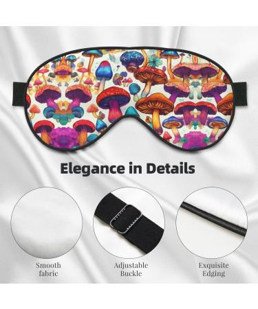 SSIMOO Wild Mushroom Print Eye Mask | Ultra-Soft Light-Blocking | Comfort & Restful Sleep - International Shipping - Buy Online on GoSupps.com