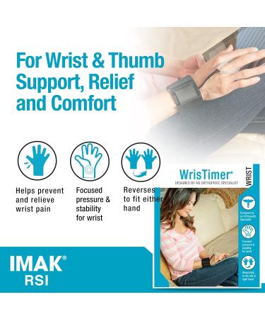 Buy Brownmed WrisTimer Wrist Brace for Carpal Tunnel & Tendonitis Support - Comfortable Compression for Left/Right Hand - Medium Size (6.5"-7.5") - Fast International Shipping - Buy Online on GoSupps.com
