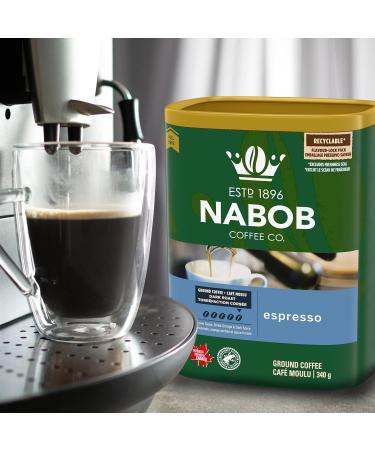 Nabob Dark Roast Espresso Ground Coffee 340g Canister - Buy Online on GoSupps.com