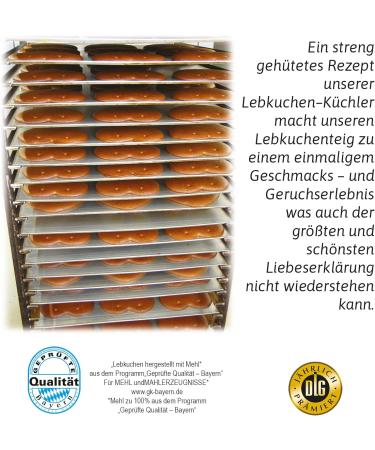 Set of 10 original fresh gingerbread hearts made of Munich gingerbread small gingerbread and gingerbread hearts - Buy Online on GoSupps.com