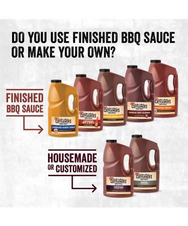 Cattlemen's Original Base BBQ Sauce 1 Gal - Customizable Barbecue Sauce for Chefs | Ideal for Ribs, Briskets, Seafood & More - 128 Fl Oz - Buy Online on GoSupps.com