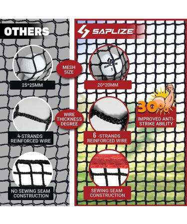 SAPLIZE Golf Practice Net with Target Cloth - Heavy Duty Ball Barrier | DIY Adjustable High Impact Net 10x10ft Blue - Buy Online on GoSupps.com