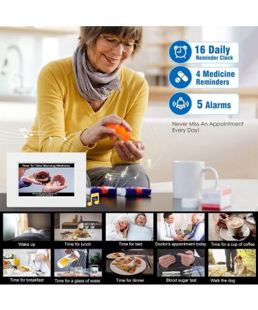 YKALL 8-Inch Digital Alarm Clock for Seniors | Calendar Day Watch for Dementia - International Shipping Available - Buy Online on GoSupps.com