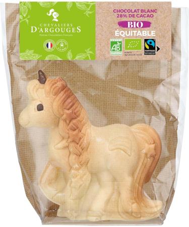 Chevaliers d'Argouges - Organic White Chocolate Unicorn - Easter Chocolate - 90g - Buy Online on GoSupps.com