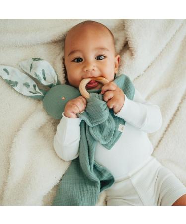 Mikito Baby Gift Set | Perfect Newborn Gift for Boys & Girls | Includes Muslin Blanket Teething Ring Pacifier Clip & Wooden Sign - Buy Online on GoSupps.com