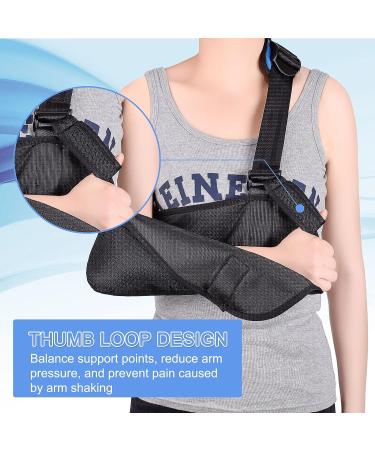 Aastin Arm Sling Shoulder Immobilizer for Women Men Teenagers - Adjustable Shoulder Strap with Foam Neck Pad - Ideal for Wrist Elbow Shoulder Injury - Size Medium - Buy Online on GoSupps.com
