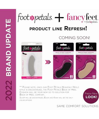 Foot Petals Heavenly Heelz Heel Pads for Women - Comfort & Style in Medium Silver - International Shipping Available - Buy Online on GoSupps.com