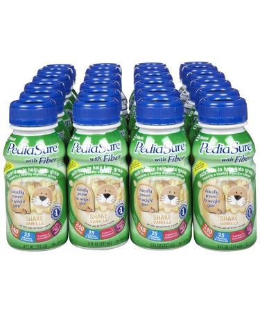 Pediasure With Fiber Nutrition Drink Bottles - Vanilla - 8 oz - 24 pk - Buy Online on GoSupps.com