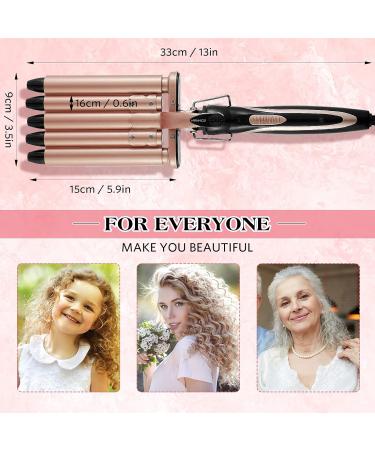 5 Barrel Curling Iron Wand - 0.6 Inch Ceramic Tourmaline Hair Waver with Dual Voltage - Perfect Waves for All Hair Types - Buy Online on GoSupps.com