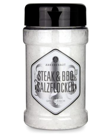 Ankerkraut Steak & BBQ salt flakes to refine steaks salads or desserts 190g in a shaker 190g shaker