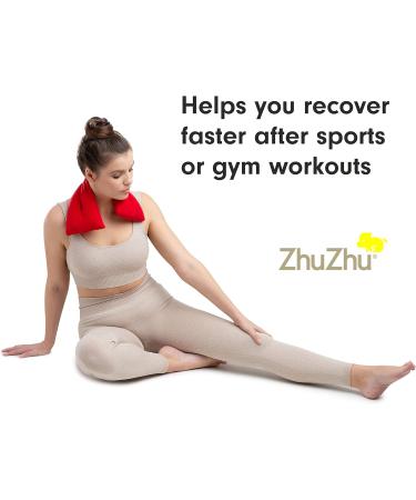 Zhu-Zhu Lavender Body Wrap - Microwavable Wheat Bag - Microwave Heat Pad Soothing Hot Pack - Red Fleece - Buy Online on GoSupps.com