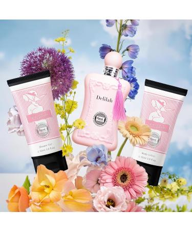 Hybrid & Company Women Delilah 3 Pcs Gift Set Contain 100ml Perfume 90ml Body Lotion 90ml Shower Gel Delilah Gift Set - Buy Online on GoSupps.com