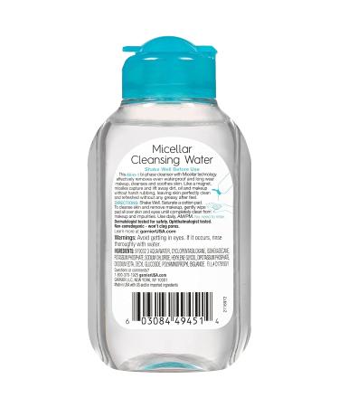 Garnier SkinActive Micellar Cleansing Water for Waterproof Makeup 3.4 fl oz - Gentle & Effective Makeup Remover - Buy Online on GoSupps.com