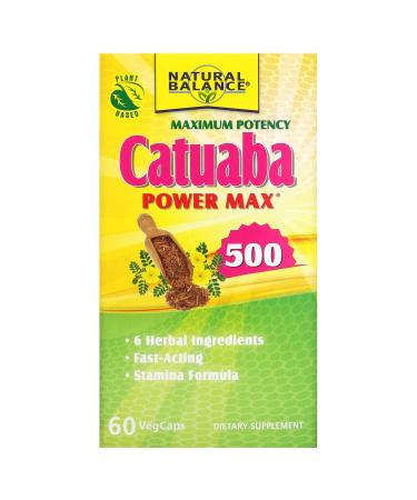Natural Balance Catuaba Power Max 500 Maximum Potency 60 VegCaps