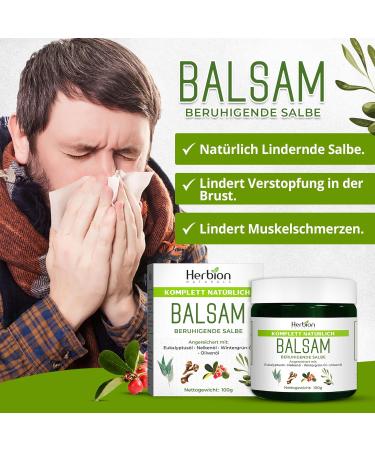  Herbion Naturals Herbion Naturals Balm 100g - Soothing natural ointment with calming vapors (pack of 24) - Buy Online on GoSupps.com