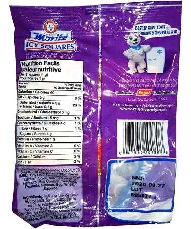 Moritz ICY Squares Chocolate 75g Pack of 4 - Buy Online on GoSupps.com