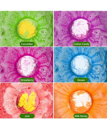 Dinosaur Egg Bath Bombs Set for Kids - 6 Large 100g Fizzies with Mini Toys - Perfect Easter, Christmas, Birthday Gift - Buy Online on GoSupps.com