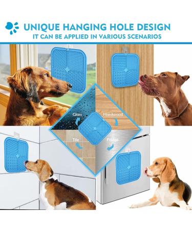 Lick Mat for Dogs - BPA-Free 2 Pack Leak Proof Mats with Strong Suction | Ideal for Bathing Training Fur & Claw Care - Includes Silicone Spatula - Buy Online on GoSupps.com