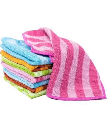 YSN 8 Piece Fluffy Microfiber Wash Cloth Set | Hand Towels Soap Rags & Wash Blankets | Premium Quality for Home & Travel - Buy Online on GoSupps.com