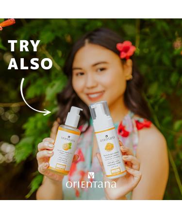 Orientana Golden Orange Cleansing Oil - 99.5% Natural Vegan Makeup Removal - 150 ml - Buy Online on GoSupps.com