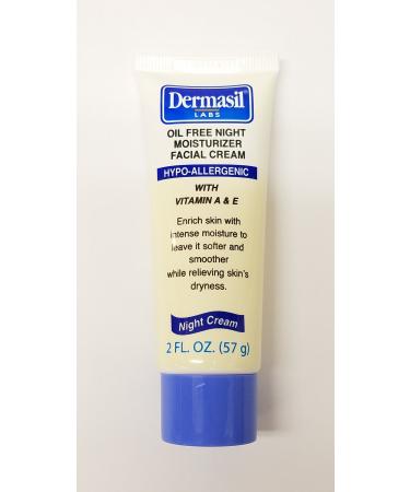 Dermasil Labs Oil Free Night Moisturizer Facial Cream 2 Fl Oz.