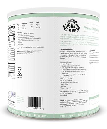 Augason Farms Vegetable Stew Blend 2 lbs 0.5 oz - No. 10 Can - Buy Online on GoSupps.com
