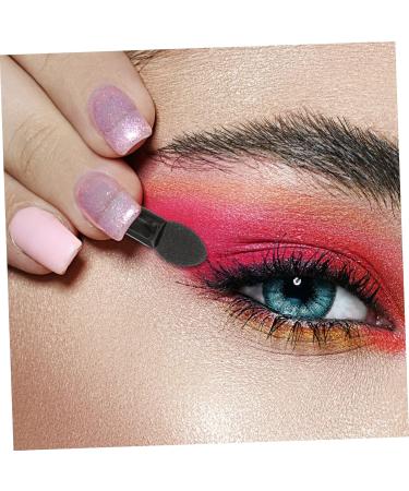 Baluue 200 Pcs Mini Eyeshadow Swab Concealer Brush Foam Eyeshadow Lip Balm Milky Cotton Black - Buy Online on GoSupps.com